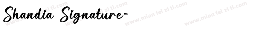 Shandia Signature字体转换
